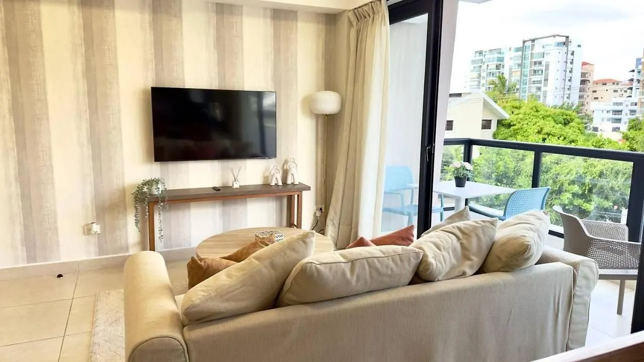 Bello Apartamento En Evaristo Morales, 1 Br 산토도밍고 0*,  도미니카 공화국